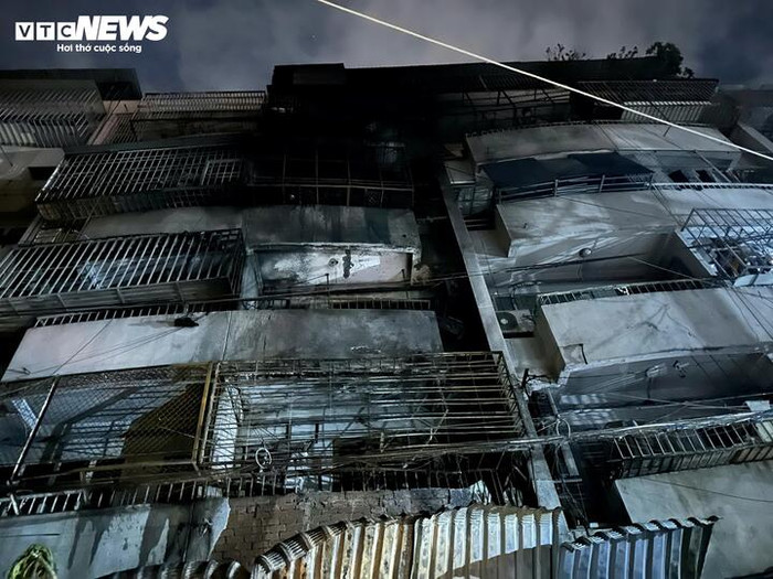 Hiện trường vụ cháy. Ảnh: VTC News