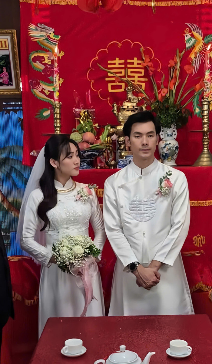 Hình ảnh đám cưới của Nhan Phúc Vinh gây sốt. Ảnh: Giang TV