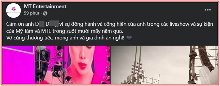 Mỹ Tâm đau lòng thông báo tin buồn Ảnh 2
