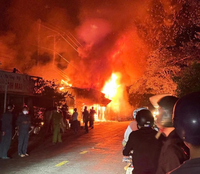 Hiện trường vụ cháy.