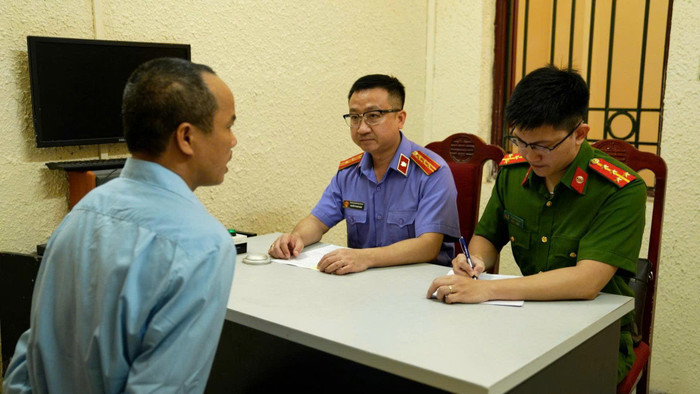 Đối tượng Dư Đình Hợi. Ảnh: Công an TP Hà Nội