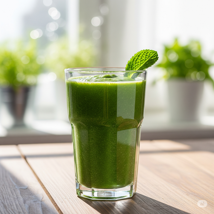 Sinh tố rau củ được nhiều người thường uống vì tốt cho tim mạch. Ảnh minh hoạ