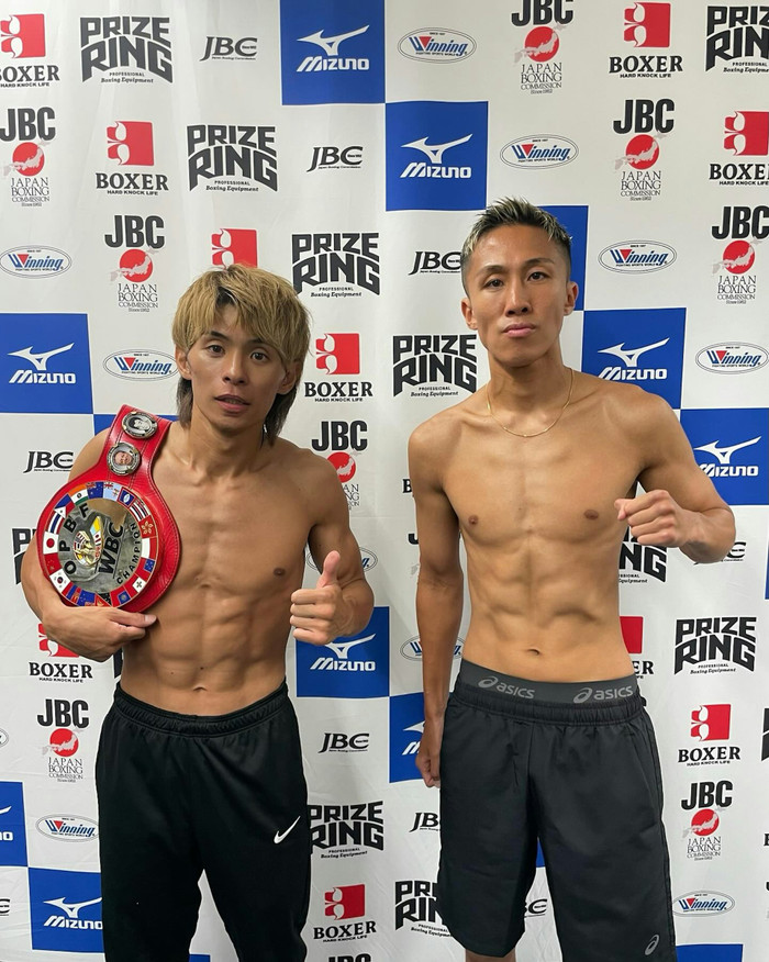 Shigeki Kamado (phải) sẽ thách đấu với nhà vô địch hiện tại Yamato Hata (trái) tại giải vô địch quyền anh Đông Thái Bình Dương vào ngày 2 tháng 8.