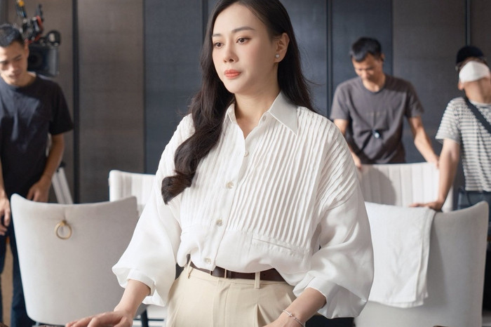 Hé lộ tạo hình của Phương Oanh trong Gió ngang khoảng trời xanh (Ảnh: VFC). 