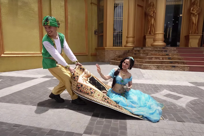 Thí sinh hóa thành công chúa Jasmine đến vòng sơ khảo cuộc thi. (Ảnh BTC)