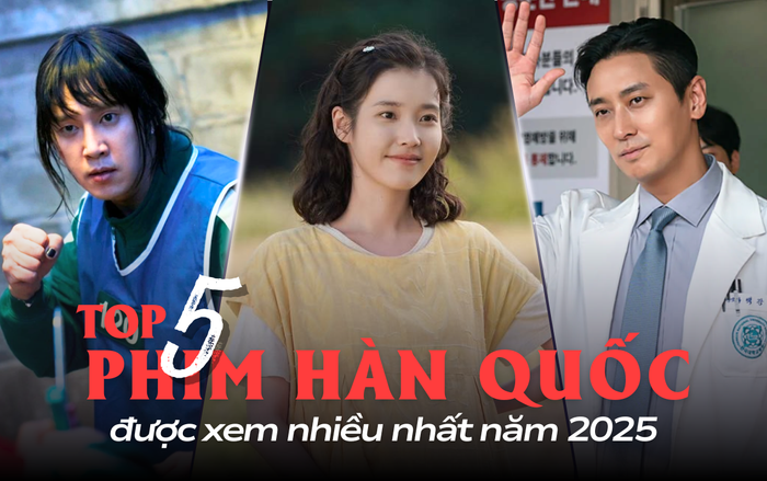 Top 5 phim Hàn Quốc được xem nhiều nhất năm 2025: Squid Game 3 vẫn thua phim của IU. 