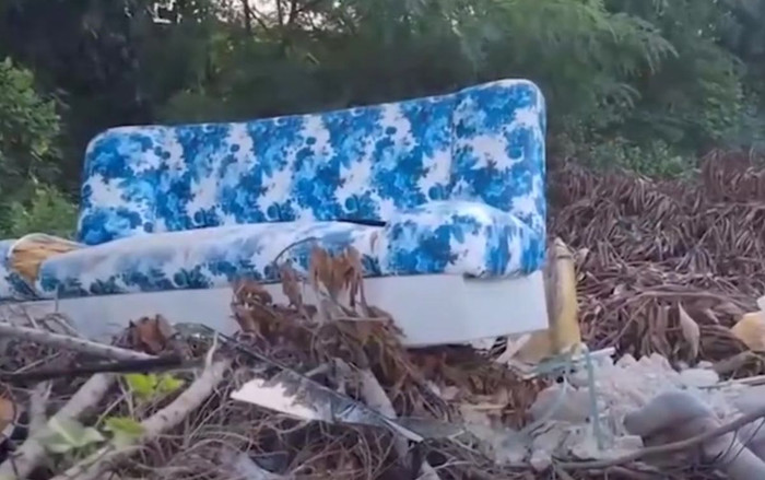 Bãi rác nơi phát hiện túi nilon