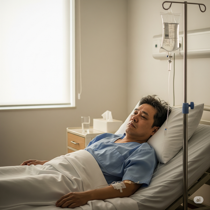 Nếu có dấu hiệu bất thường sau khi ăn cá biển, bạn nên ngay lập tức nhập viện. Ảnh minh hoạ