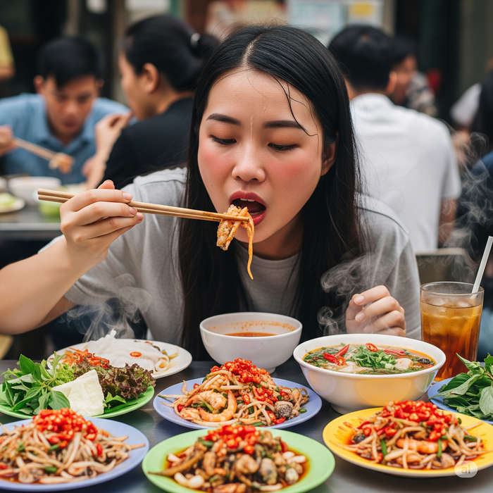 Cô gái này qua đời sau một thời gian liên tục ăn món có vị cay. Ảnh minh hoạ