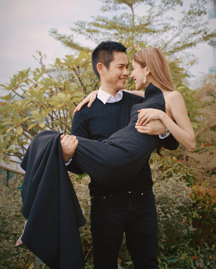 Chuyện tình giữa Trần Khải Lâm và Trịnh Gia Dĩnh từng vướng nhiều ý kiến trái chiều. Nam diễn viên lớn hơn cô đến 22 tuổi. (Ảnh IGNV)