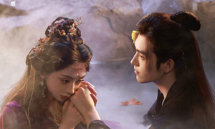 Hiến Ngư - Trần Phi Vũ, Vương Ảnh Lộ (Ảnh: Weibo). 