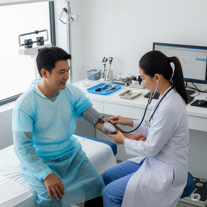 Bạn nên khám sức khoẻ định kỳ tại bệnh viện. Ảnh minh hoạ