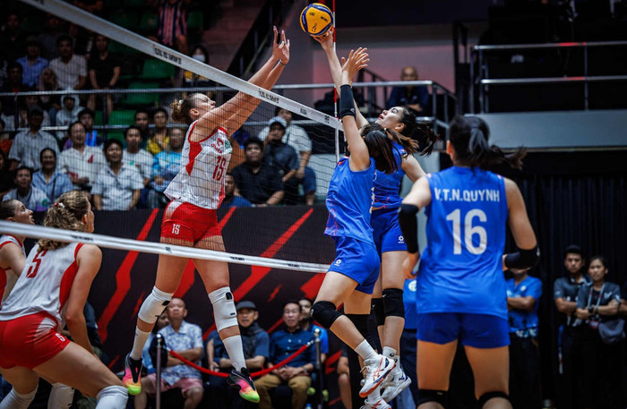 Thua Ba Lan 1-3 nhưng Việt Nam xứng đáng được ngợi khen. Ảnh: FIVB