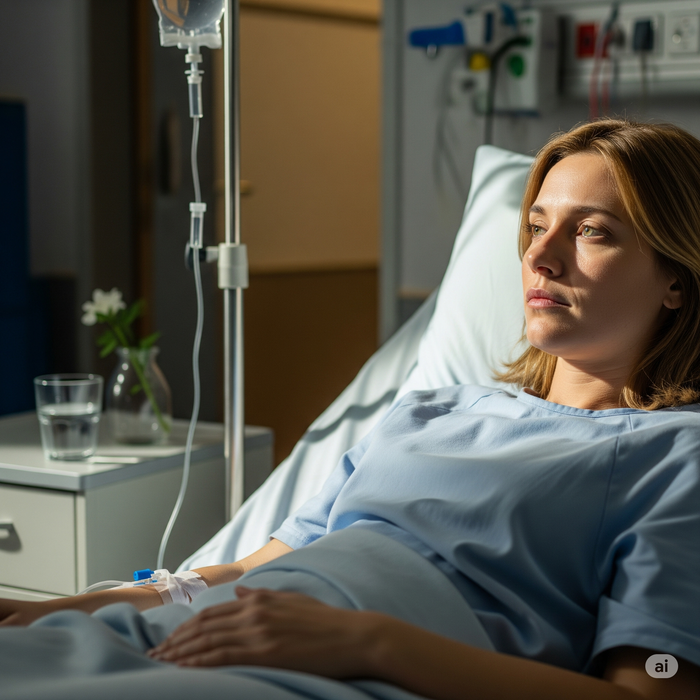 Người phụ nữ được điều trị kịp thời sau khi gặp sự cố vì nặn mụn. Ảnh minh hoạ