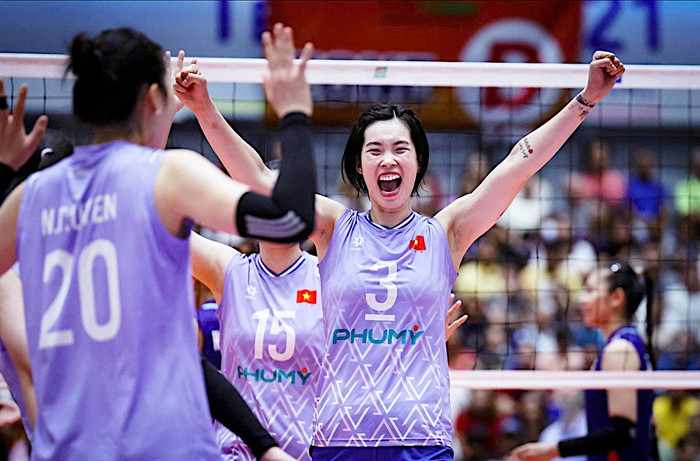 Dù chơi rất cố gắng nhưng tuyển bóng chuyền nữ Việt Nam đã thua 0-3 trước Đức. Ảnh: SAVA