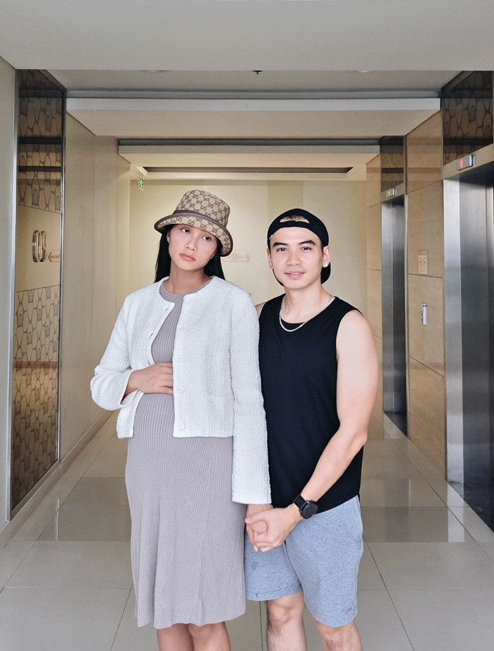 H'Hen Niê được chồng chăm sóc chu đáo khi mang bầu. Ảnh: FBNV