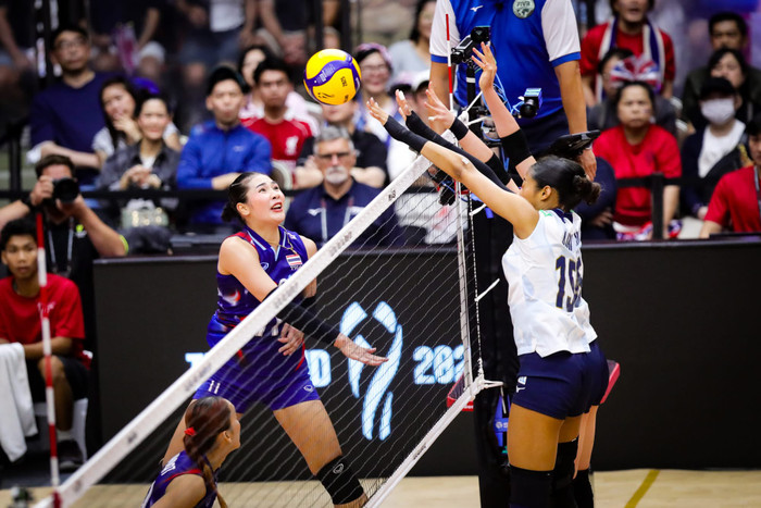 Nhật Bản chơi đầy bản lĩnh trước Thái Lan. Ảnh: Thailand Volleyball Association