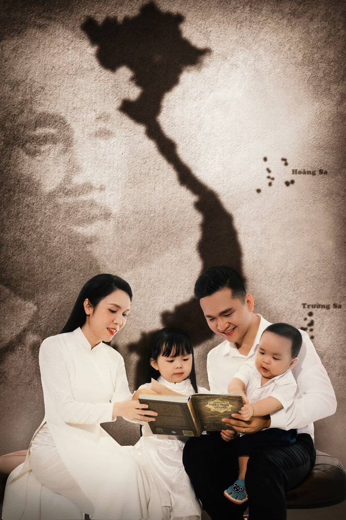 Xúc động trước bộ ảnh lan toả tình yêu Tổ quốc trước thềm 2/9 của gia đình MC VTV Hạnh Phúc Ảnh 4