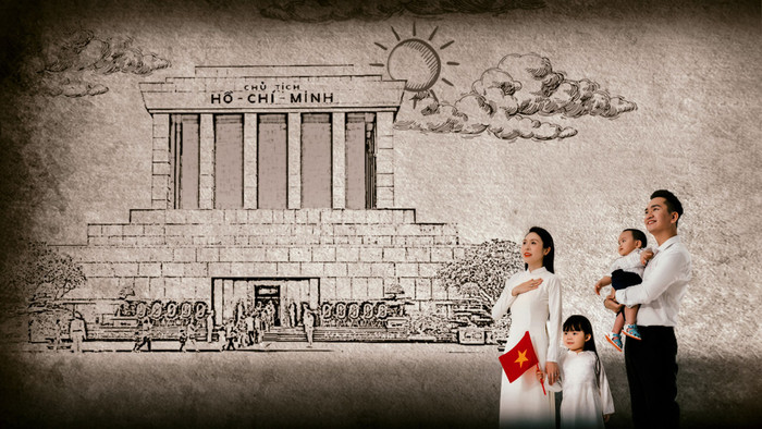 Xúc động trước bộ ảnh lan toả tình yêu Tổ quốc trước thềm 2/9 của gia đình MC VTV Hạnh Phúc Ảnh 2