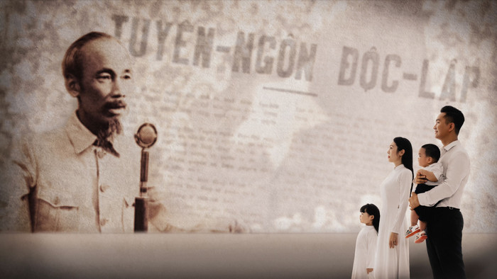 Xúc động trước bộ ảnh lan toả tình yêu Tổ quốc trước thềm 2/9 của gia đình MC VTV Hạnh Phúc Ảnh 1