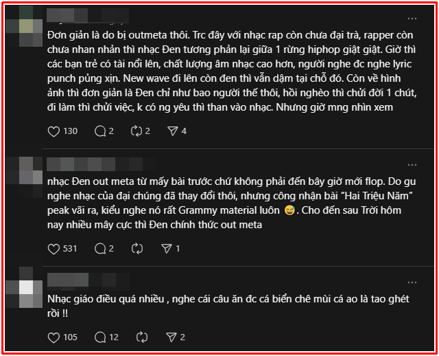 Khán giả đổi gu hay Đen Vâu đã 'mất chất'? Ảnh 3