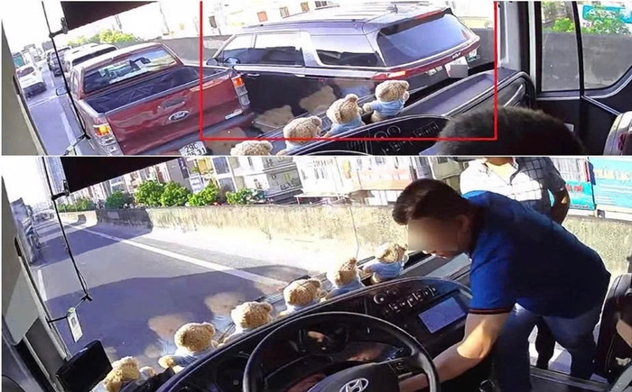 Ảnh chụp màn hình camera ghi lại sự việc. Ảnh: Công an TP Hà Nội