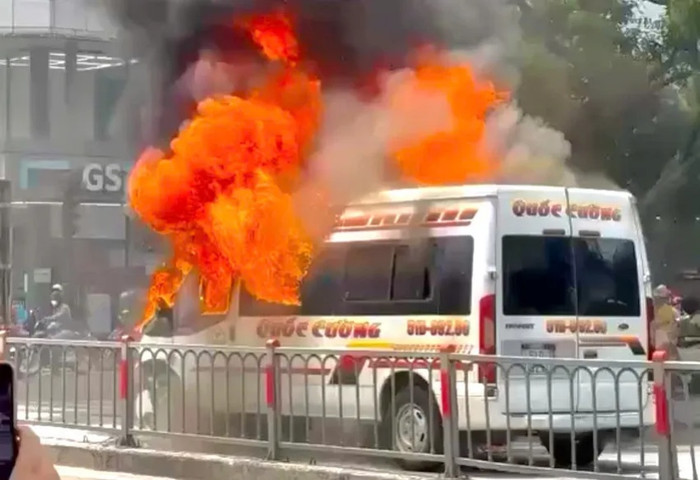 Hiện trường vụ cháy. Ảnh: PLO