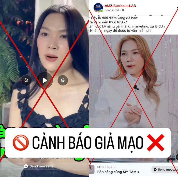 Phía ca sĩ Mỹ Tâm cũng đã từng đưa ra những cảnh báo giả mạo để chiếm đoạt tài sản. (Ảnh: FBNV)