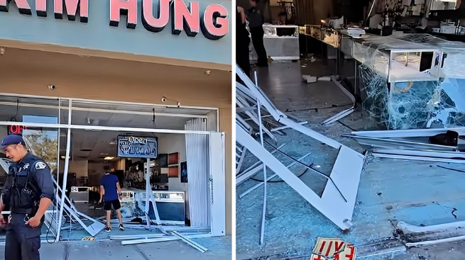 Clip: Hàng chục tên cướp tông xe vào tiệm vàng của ông cụ 88 tuổi, lấy đi hơn 2,5 tỷ đồng Ảnh 1