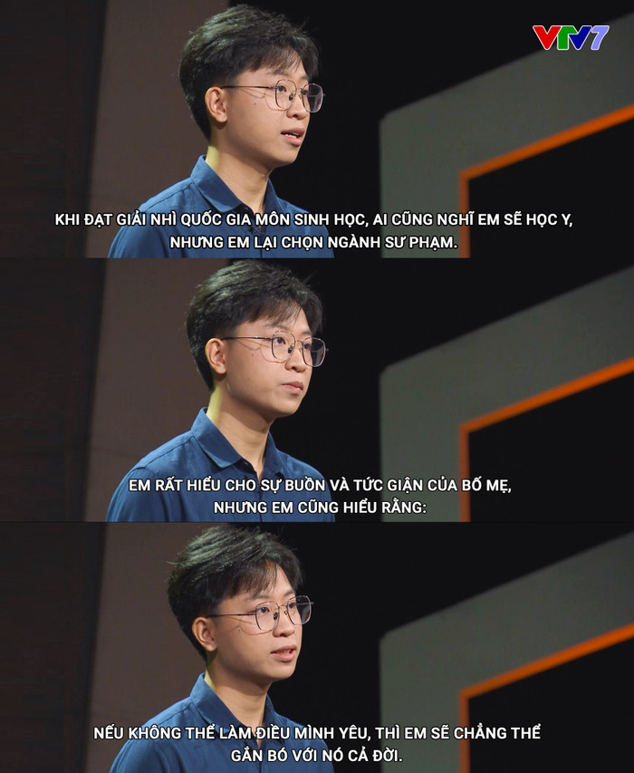 Nguyễn Thế Phương chia sẻ: 'Nếu không làm điều mình yêu thì em sẽ chẳng thể gắn bó với công việc đó cả đời!' (Nguồn: VTV7)
