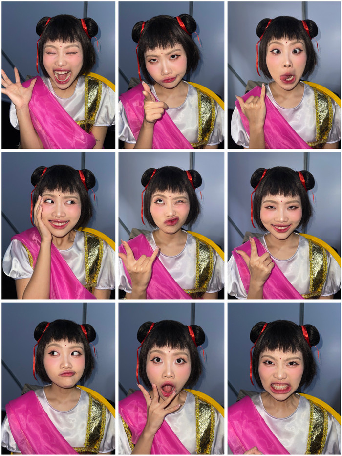 Hình ảnh Phương Mỹ Chi tập luyện cho đêm diễn.