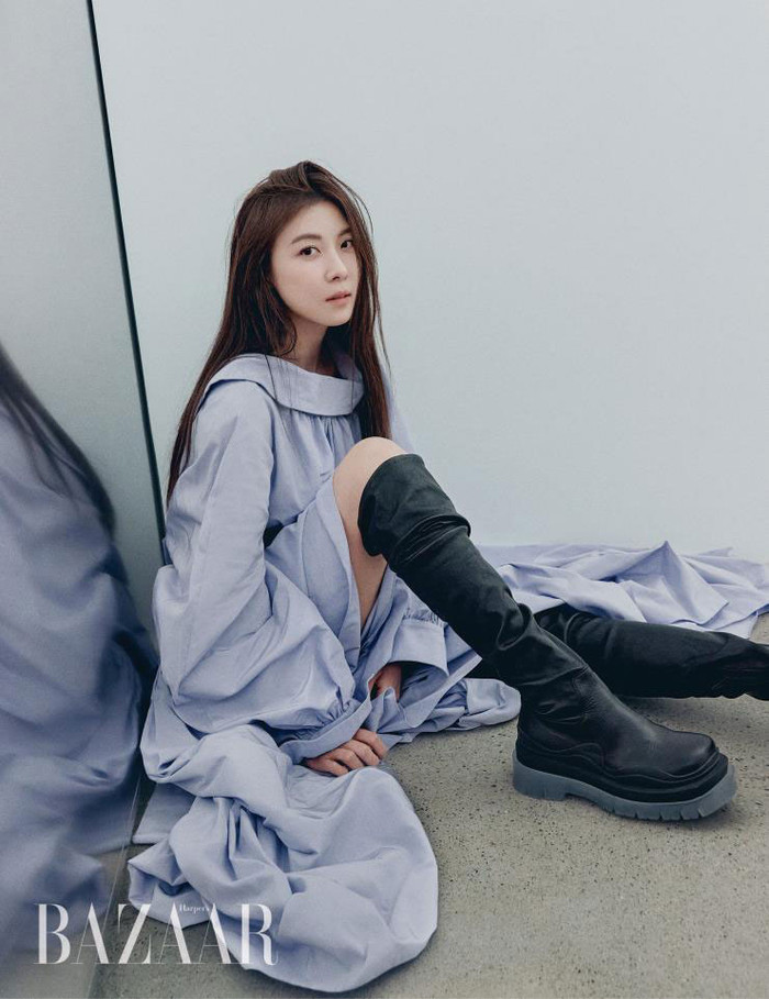 “Hoàng Hậu Ki” Ha Ji Won cuồng nghiệp diễn chứ không mê danh vọng ngôi sao (Ảnh: Harper's Bazaar).