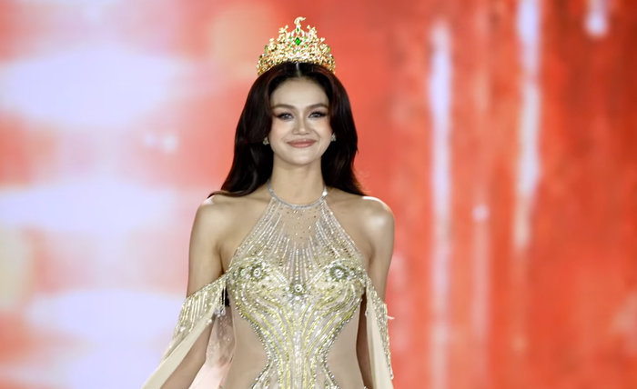 Á hậu 2 Vũ Thị Thu Hiền. (Ảnh chụp màn hình)