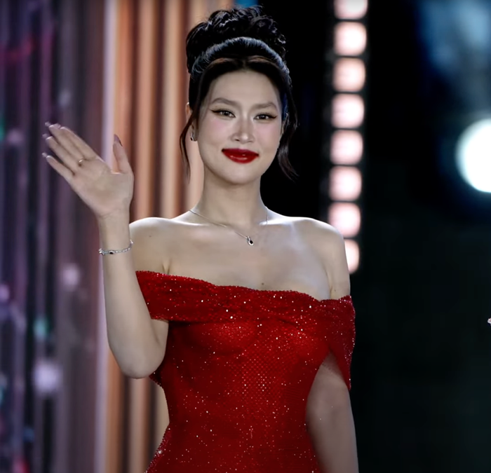 Hoa hậu Đoàn Thiên Ân. (Ảnh chụp màn hình)