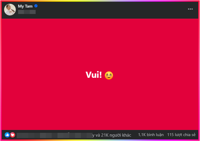 Mỹ Tâm khiến dân tình 'dậy sóng' với 1 chữ duy nhất Ảnh 1