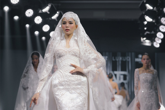 Kỳ Duyên luôn thể hiện sự tự tin khi đứng trước công chúng. Ảnh: FBNV