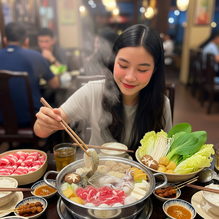 Lẩu là món yêu thích của nhiều bạn trẻ. Ảnh minh hoạ