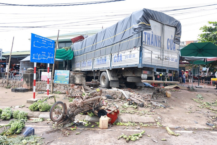 Hiện trường vụ tai nạn. Ảnh: Công an tỉnh Quảng Trị