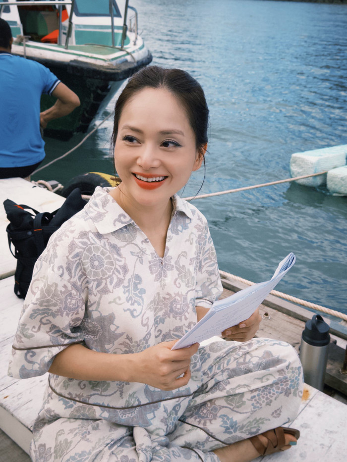 Lan Phương tất bật với việc quay phim cùng nhiều dự án cá nhân. Ảnh: FBNV