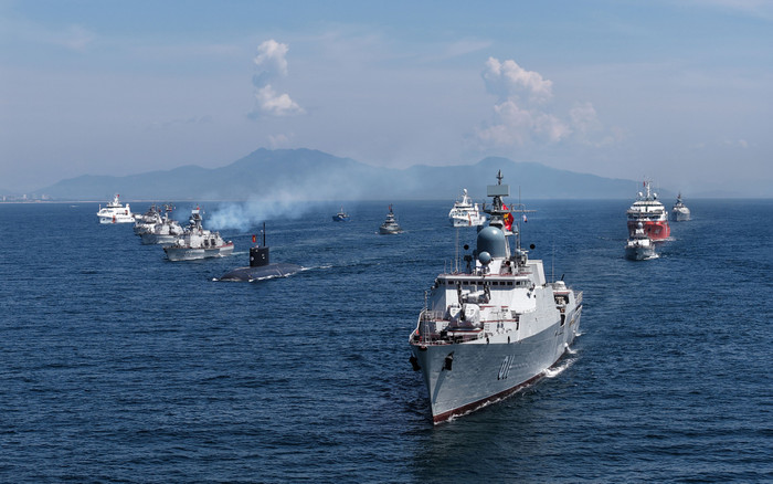 Các biên đội triển khai đội hình chữ A