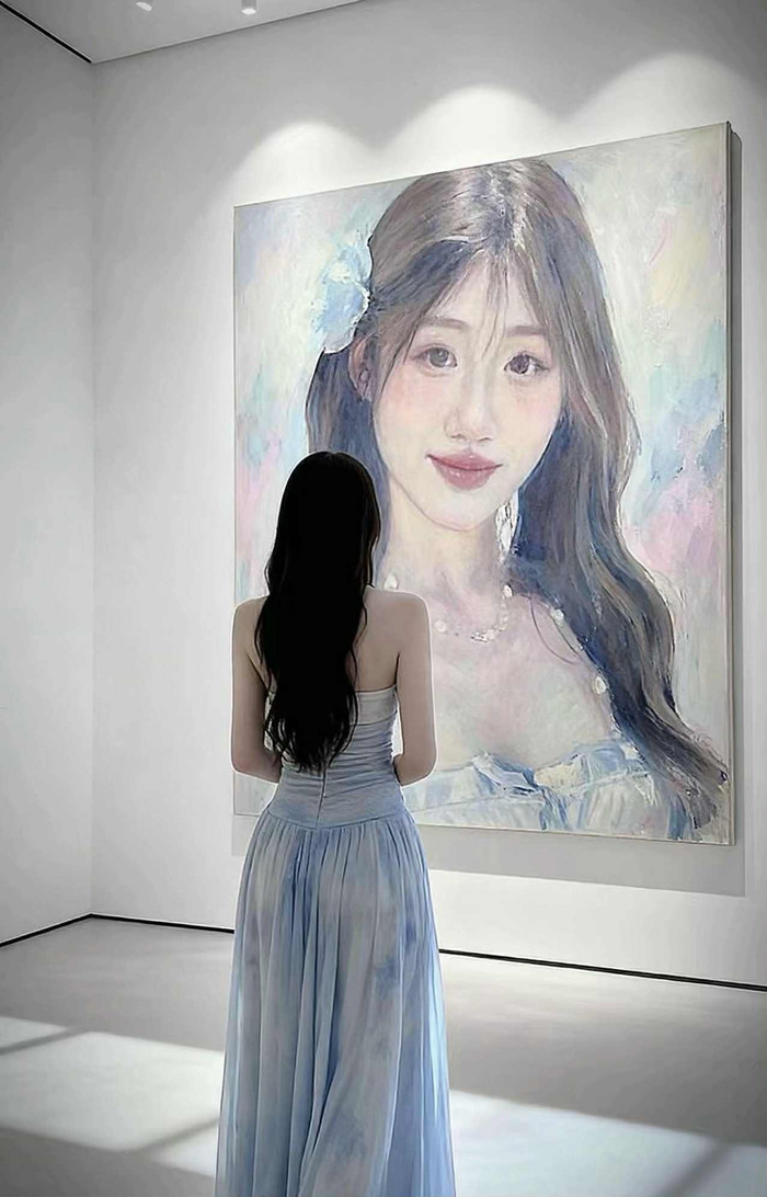 AI tạo ra những bức hình 'bảo tàng hóa bản thân' đẹp mắt. (Nguồn: @nirom16)