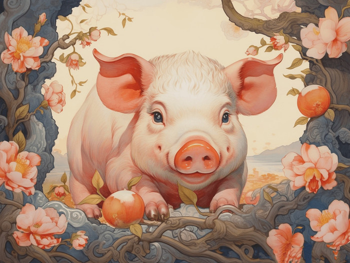 Trong 12 con giáp, Hợi thường gắn liền với hình ảnh an nhàn, hiền lành. (Ảnh minh họa)