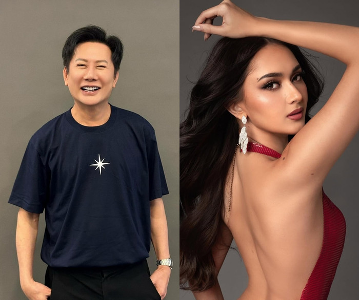 Ông Nawat Itsaragrisil gây tranh cãi khi nhận xét về Miss Universe Philippines 2025 Ahtisa Manalo. (Ảnh FBNV)