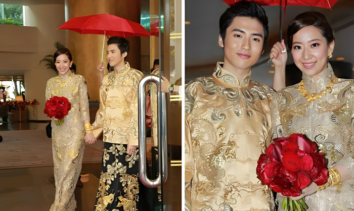 Vương Viên Viên có cuộc sống hôn nhân viên mãn bên chồng con (Ảnh: Weibo). 