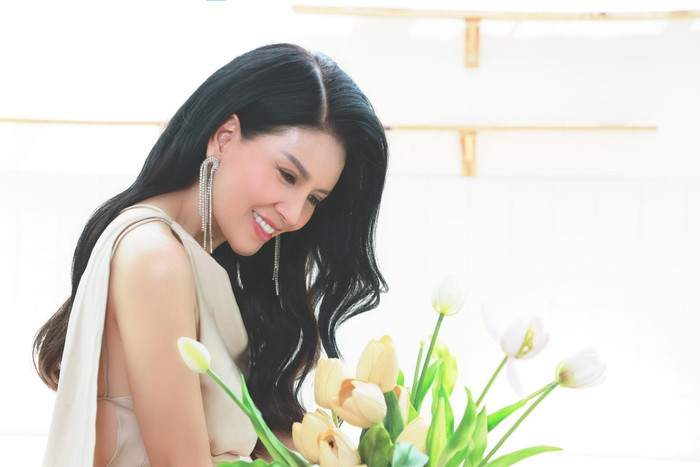 Ngọc Trinh luôn thể hiện tinh thần lạc quan trước khi đột ngột qua đời. Ảnh: FBNV