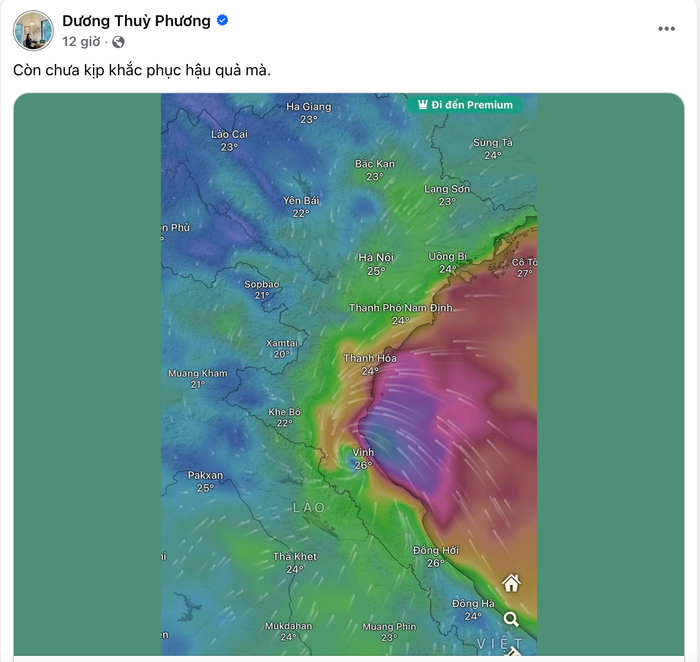 Vợ Quế Ngọc Hải lo lắng khi cơn bão mới xuất hiện. (Ảnh: chụp màn hình)