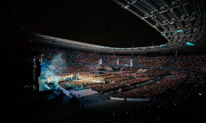 2 đêm diễn của Stray Kids tại 'thánh địa' Stade de France đều được lấp kín chỗ ngồi (Ảnh: Stade de France)