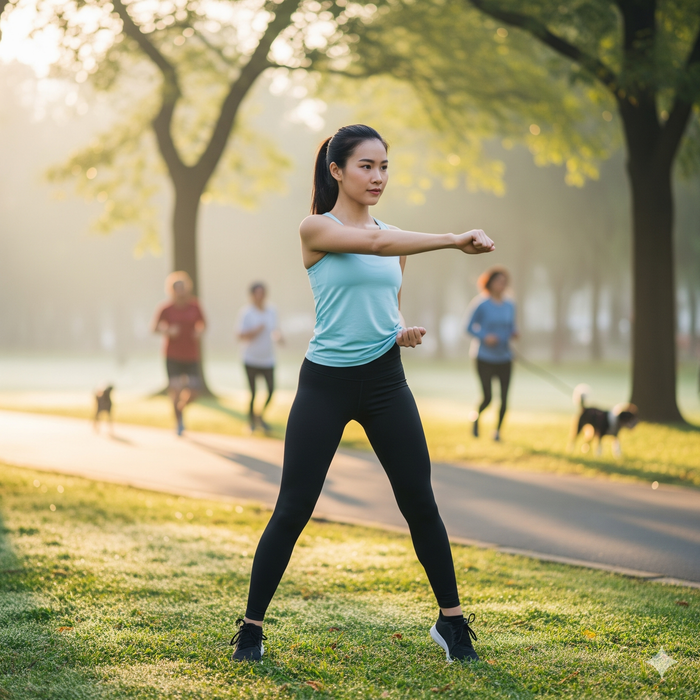 Vận động kỹ trước khi tập luyện là cách để phòng tránh đột quỵ. Ảnh minh hoạ