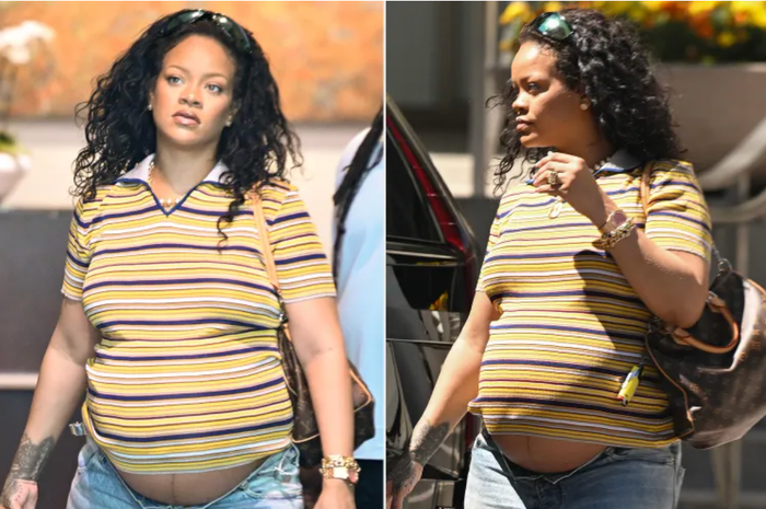 Rihanna thoải mái dạo phố. Ảnh: DUTCH/Bauer-Griffin/GC Images