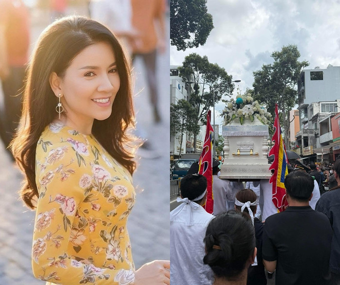 Dòng người đưa tiễn nữ nghệ sĩ. (Ảnh FBNV)